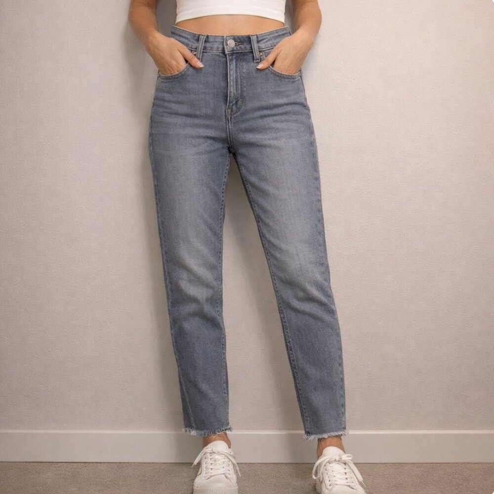 Stonefield High Rise Conrad Ankle Skinny Jeans Women's Size 30x27 Gray Denim